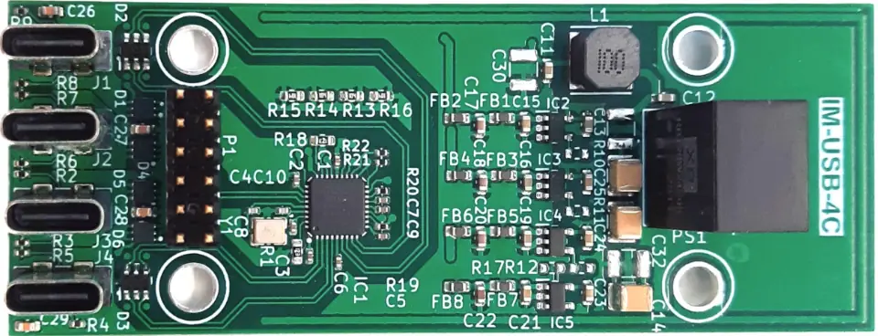 IM-USB-4C Neljä USB-C-liityntää